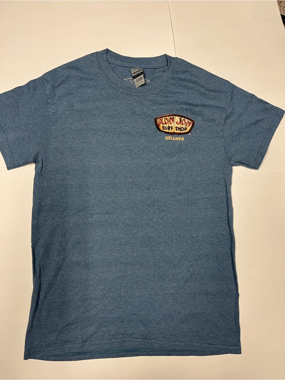 Gildan Blue Short-Sleeve Ron Jon Surf Shop Graphic Tee